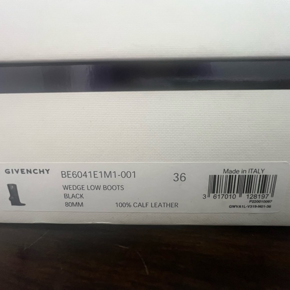 Brand New Givenchy Black Glock Ankle Boots US Size 36 (6) US - Picture 10 of 10